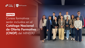 EAPRO: cursos formativos serán incluidos en el Catálogo Nacional de Oferta Formativa (CNOF) del MINEDU